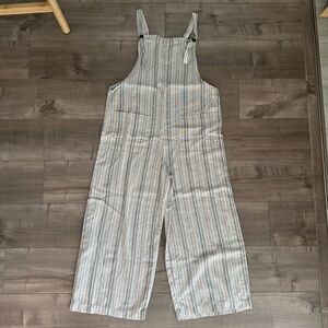 Striped Linen Jumpsuit